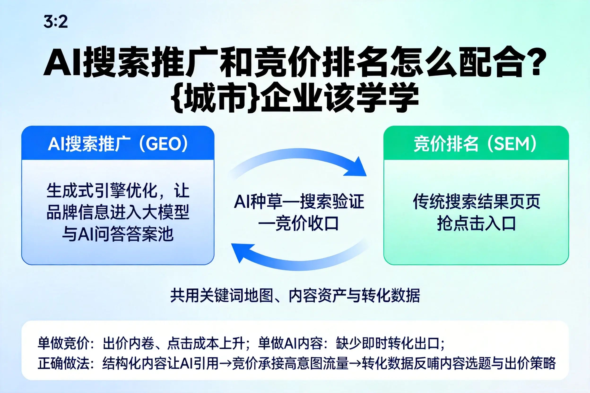 AI搜索推广和竞价排名怎么配合?益阳企业该学学