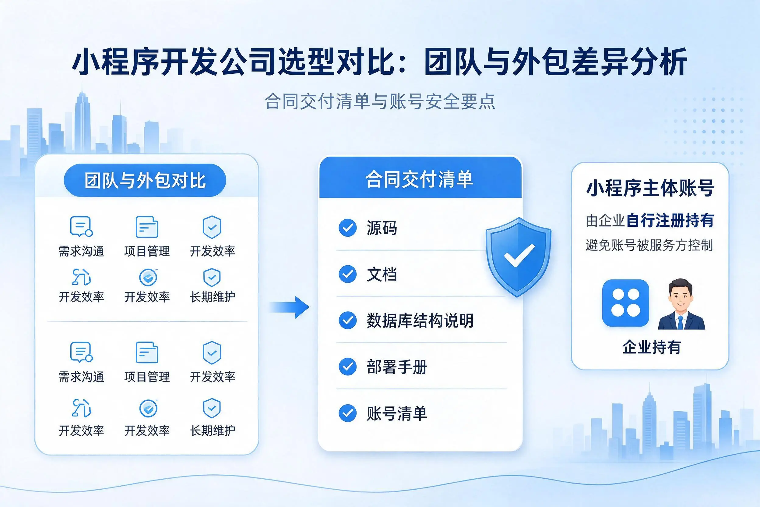 益阳小程序开发公司选型对比:团队与外包差异分析