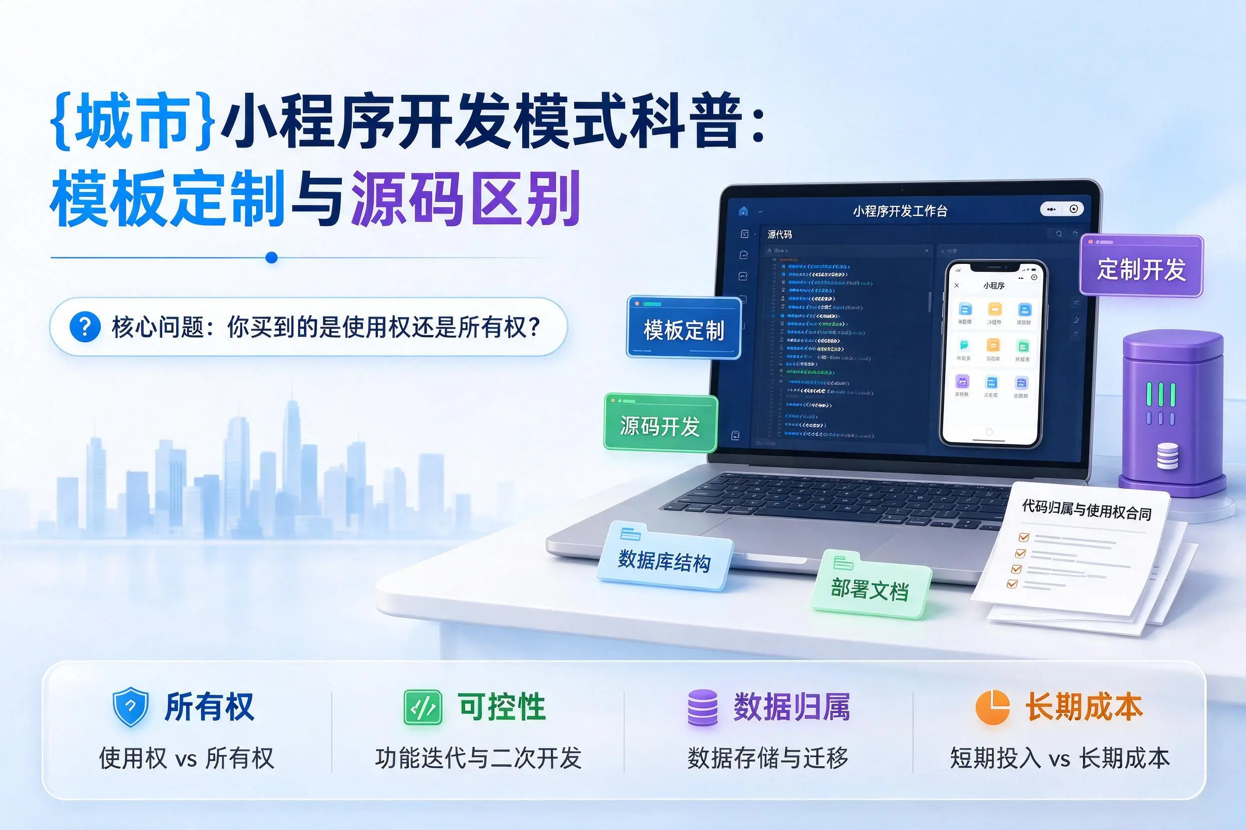 益阳小程序开发模式科普：模板定制与源码区别