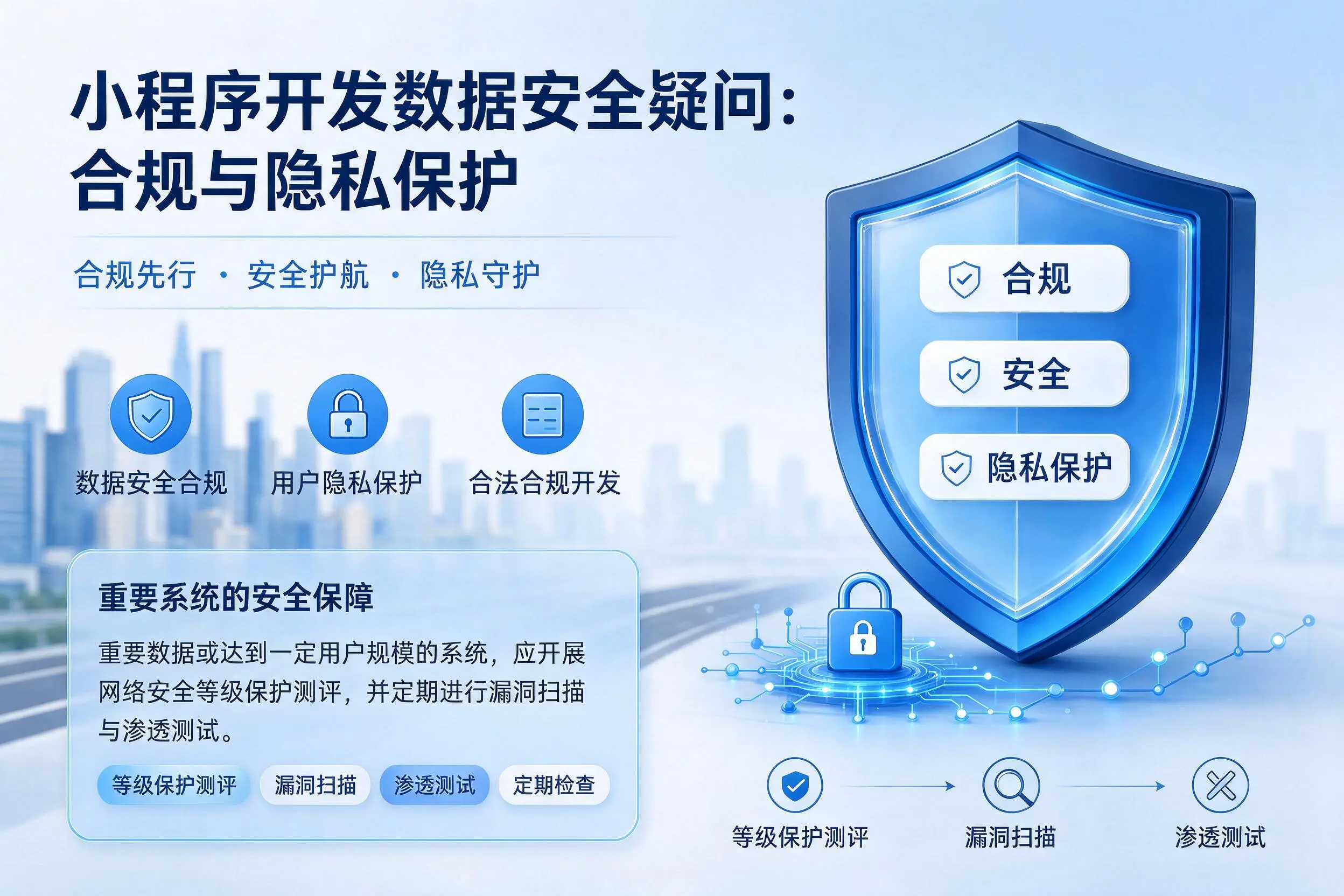 益阳小程序开发数据安全疑问:合规与隐私保护