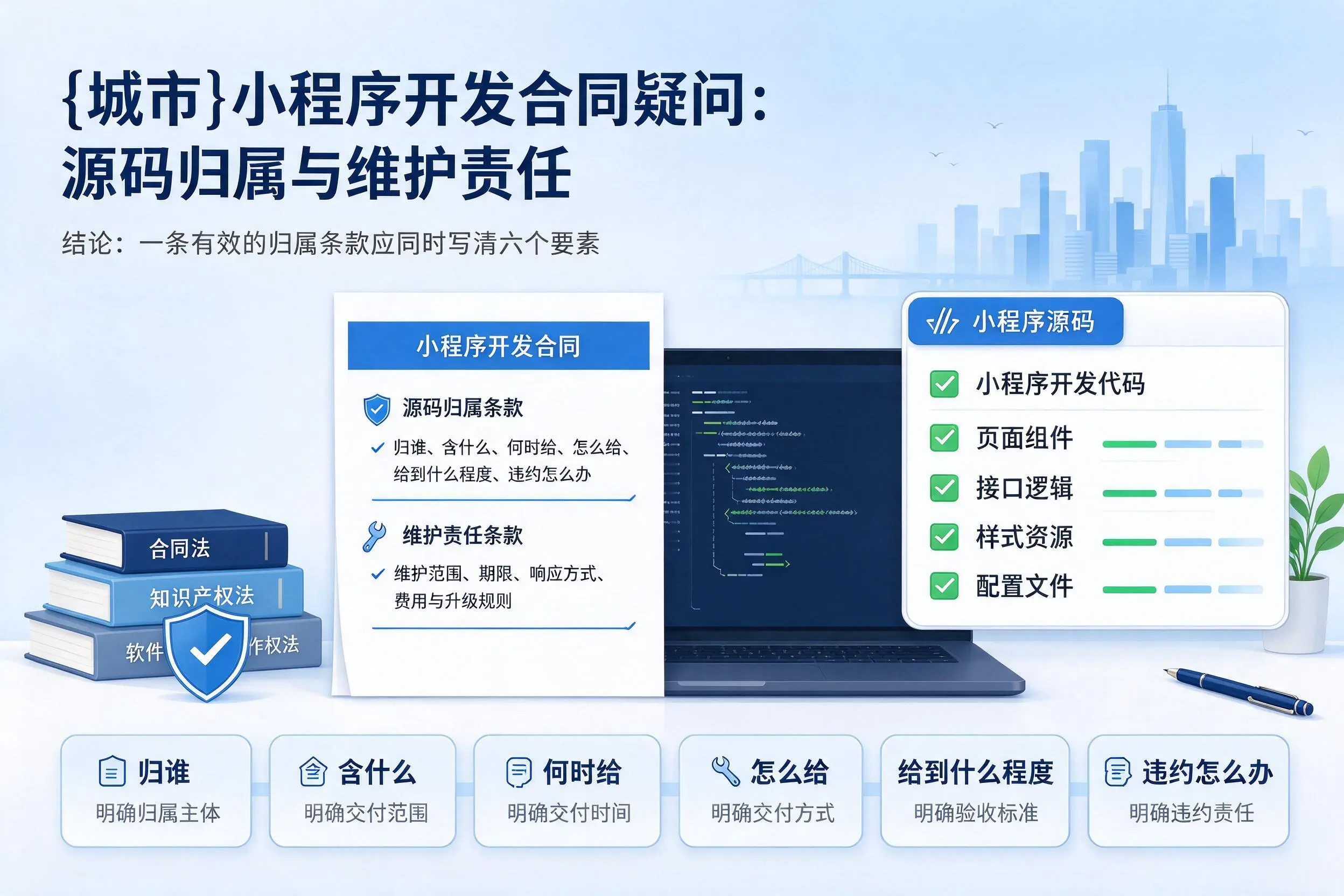 益阳小程序开发合同疑问：源码归属与维护责任