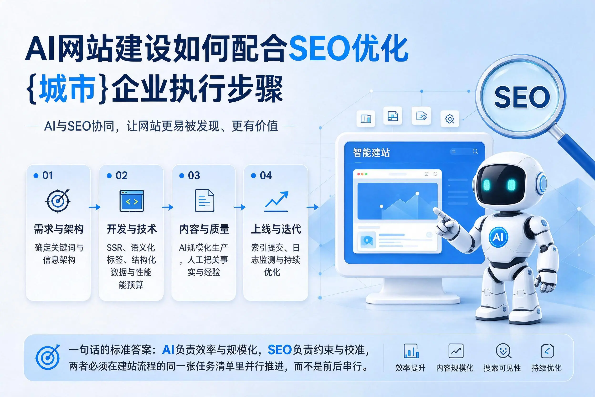 AI网站建设如何配合SEO优化，益阳企业执行步骤