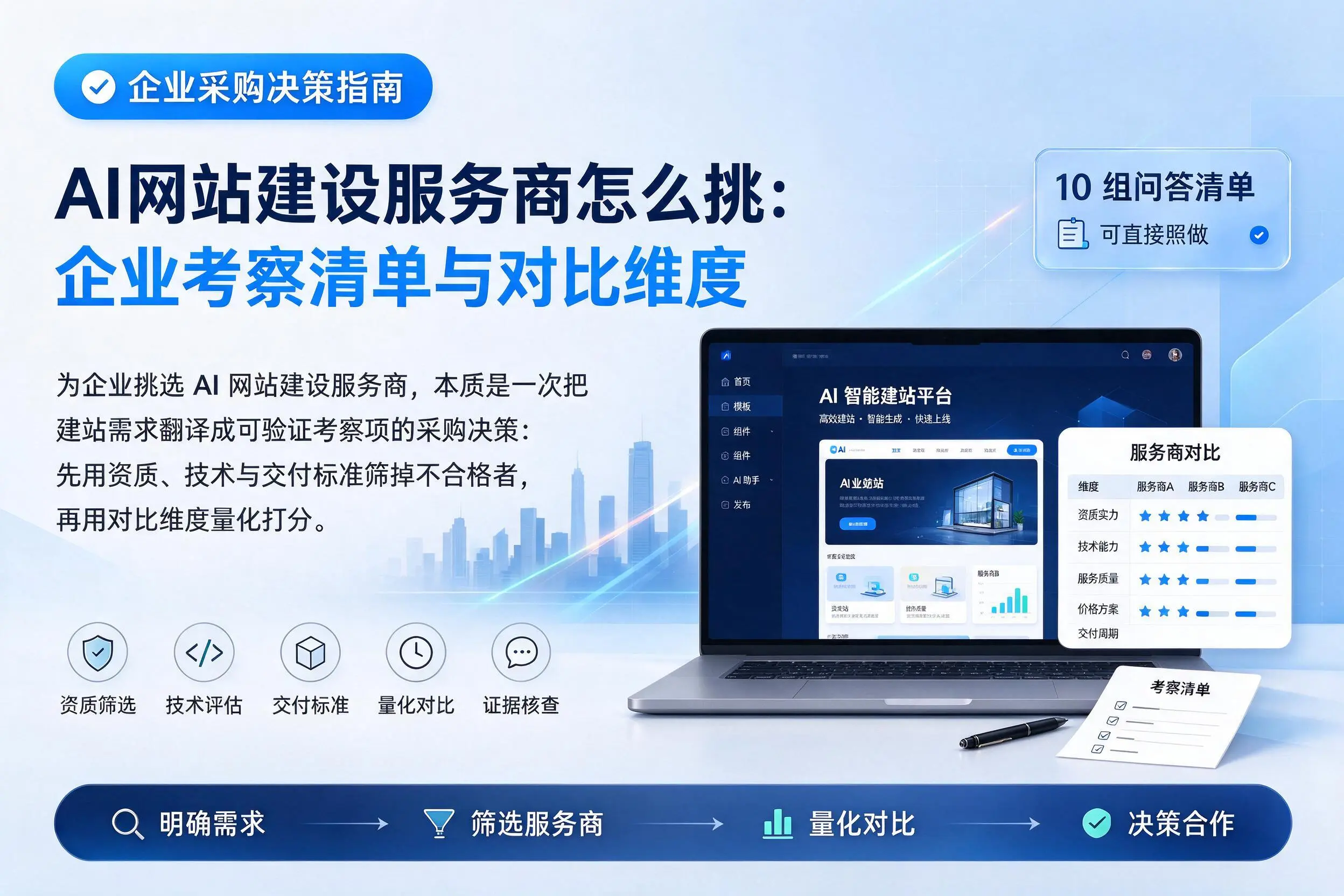 AI网站建设服务商怎么挑：益阳企业考察清单与对比维度