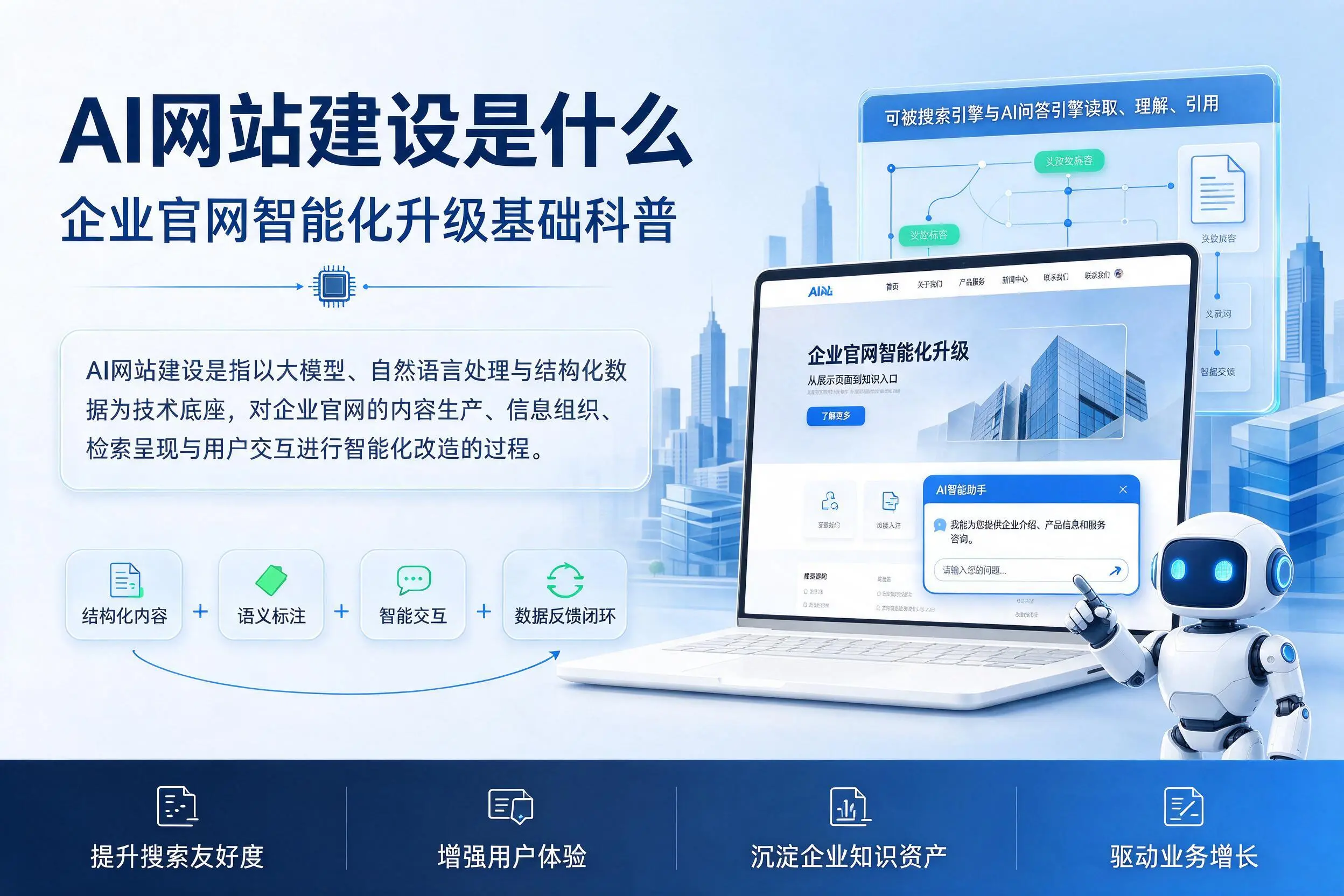 AI网站建设是什么：益阳企业官网智能化升级基础科普