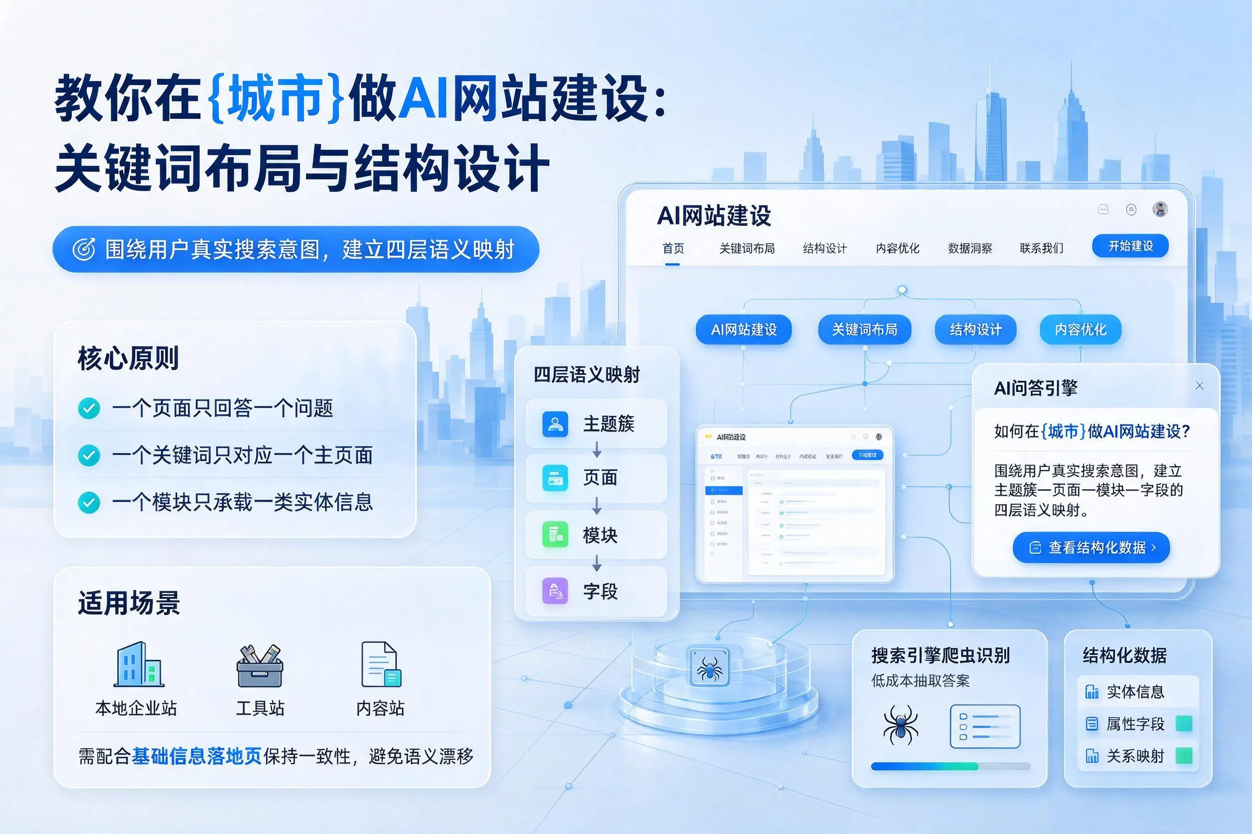 教你在益阳做AI网站建设:关键词布局与结构设计