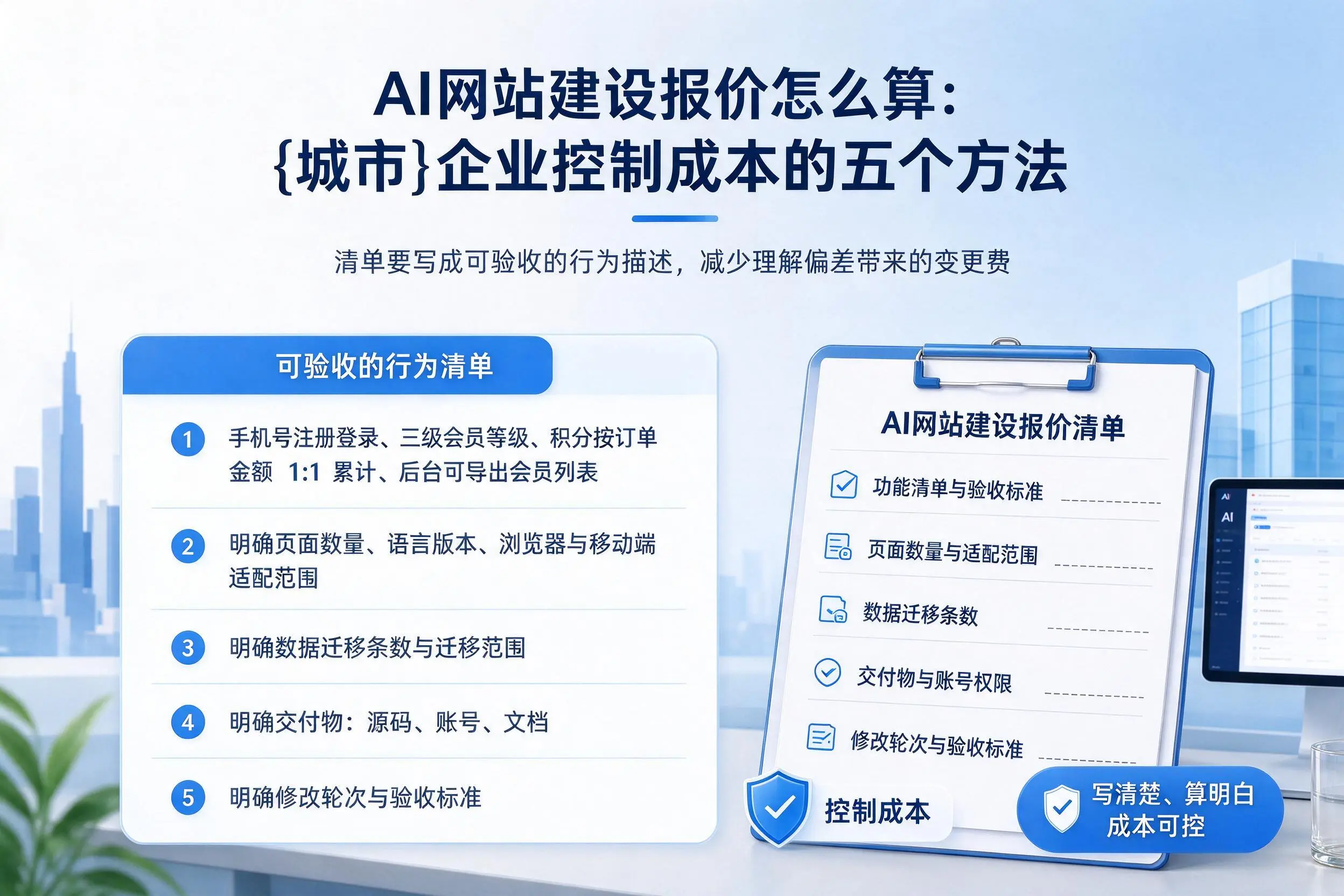 AI网站建设报价怎么算：益阳企业控制成本的五个方法
