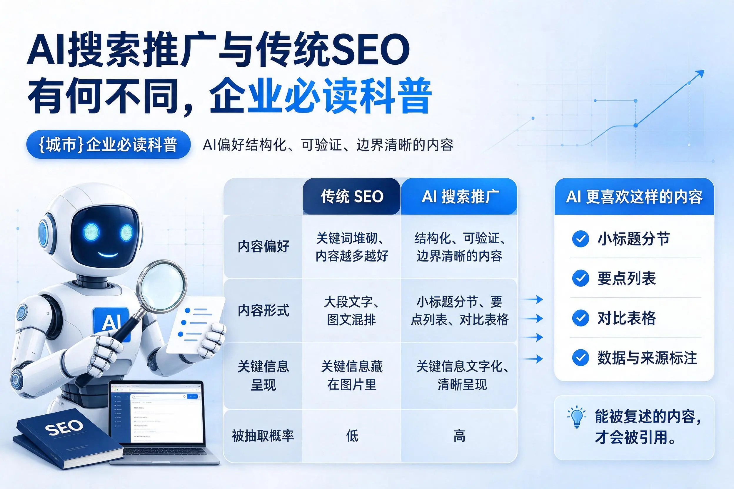 AI搜索推广与传统SEO有何不同，益阳企业必读科普